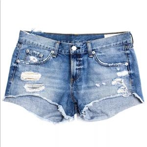Rag and Bone Gunner Distressed shorts size 26